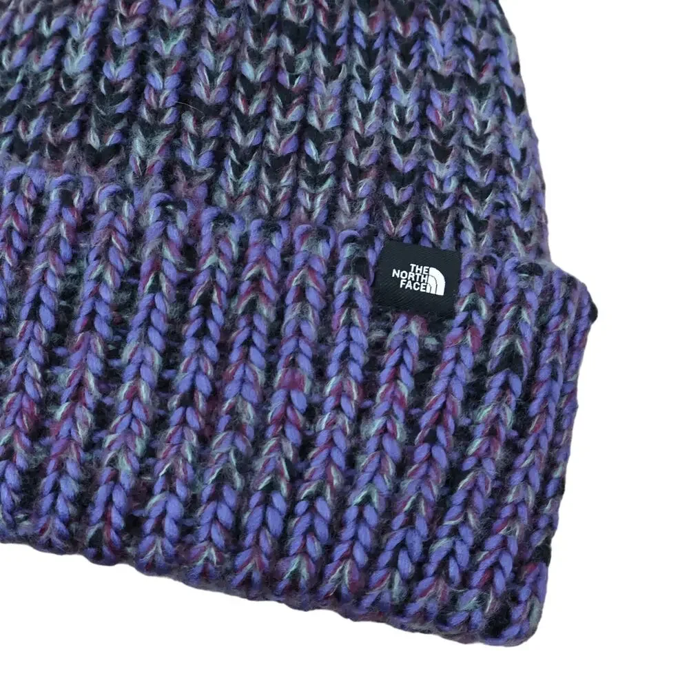 The North Face Youth Lined Cozy Chunky Beanie Black/Multicolor NWT